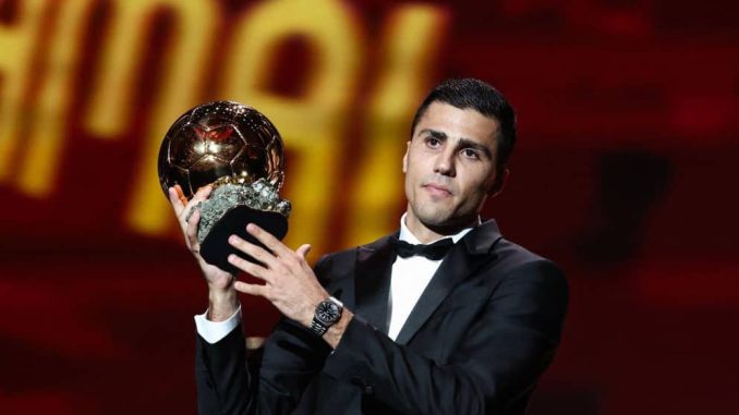 Rodri Named 2024 Ballon d’Or Award Winner