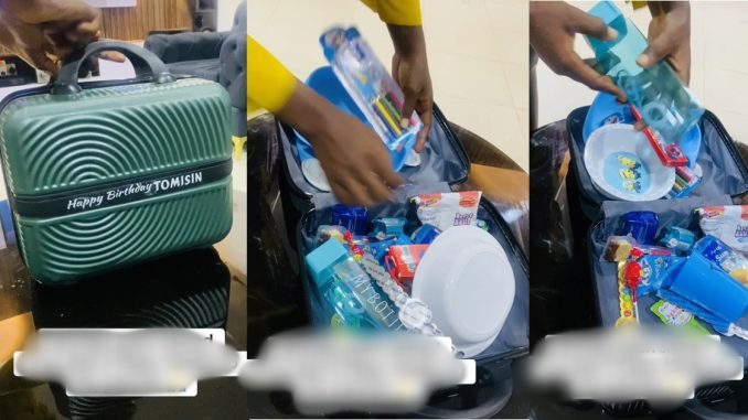 Sh0cked mother shares the birthday pack her son got in the recent economy (VIDEO)