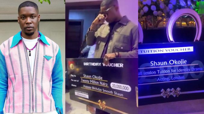 Shaun teary as he receives N20M, other expensive items as birthday gifts