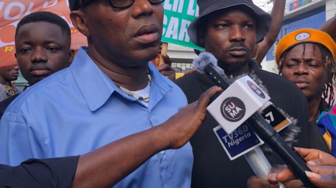 Sowore arrives Ikeja under bridge for October 1 protest