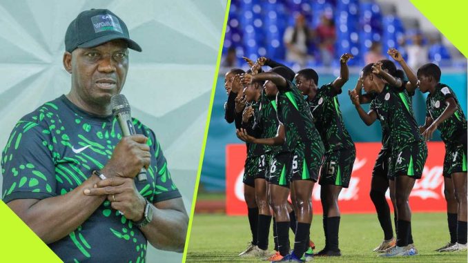 Super Eagles Coach Eguavoen Sends Message to Flamingos After Reaching FIFA U17 WWC QF