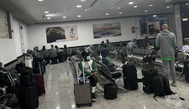 Super Eagles Land In Kano After Botched AFCON Qualifier Match In Libya