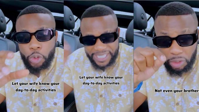 "Teach your wives your business in case something happens tomorrow" – Man advises married men (VIDEO)