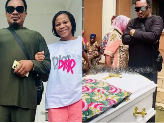 Tears as Nollywood actor, Jerry Amilo buries beautiful daughter