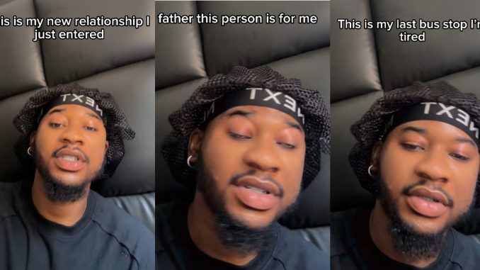 "This my new relationship, I'm not praying 'God split us if we are wrong together' again" – Man (VIDEO)