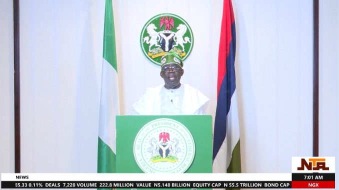 Tinubu Address Nigerians On Independence Anniversary