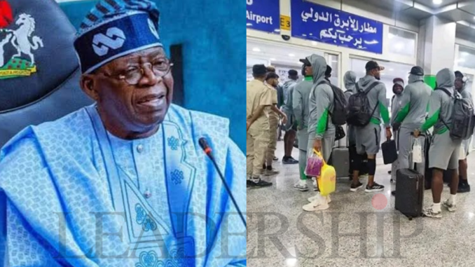 Tinubu Condemns ‘Inhuman Treatment' Of Super Eagles In Libya, Calls For Justice