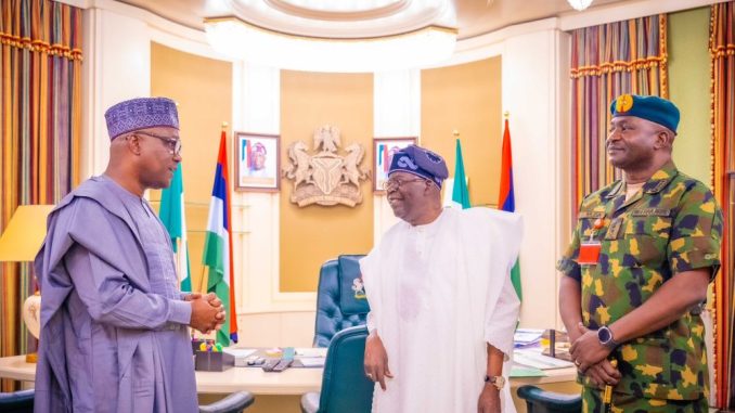 Tinubu Meets House Of Reps Speaker, Chief Of Defense Staff [Photos]