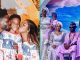 Tiwa Savage's Son Jamil Attends Grandma's Burial With Dad, Partner, & Their kids in Matching Attires