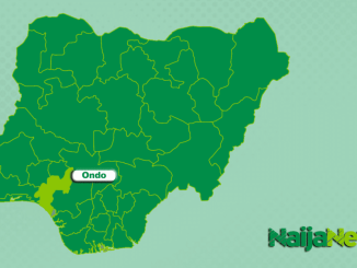 Map of Ondo State, Nigeria