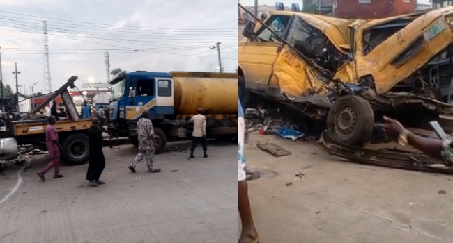 Two Dead In Multi-Vehicle Collision On Lagos’s Oshodi-Apapa Expressway