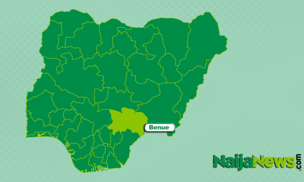 Map of Benue State, Nigeria