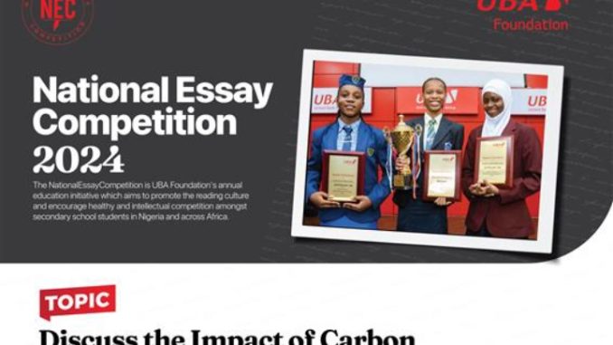 UBA Foundation announces 2024 National Essay Competition with double grant prize increase