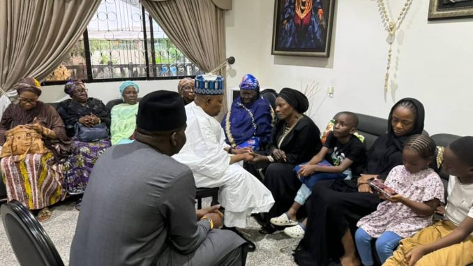 VP Shettima Visits Ex-Minister Tallen, Consoles Family Over Son's Death