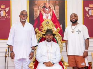 Veteran actor queries Davido over outfit during visit to Olu of Warri