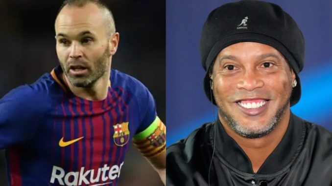 We’ll miss two things about you – Ronaldinho tells Iniesta