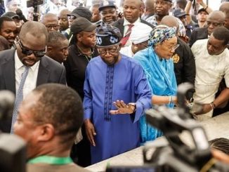 [BREAKING] #NigeriaDecides: Tinubu Defeats Atiku, Peter Obi At Obasanjo's Polling Unit