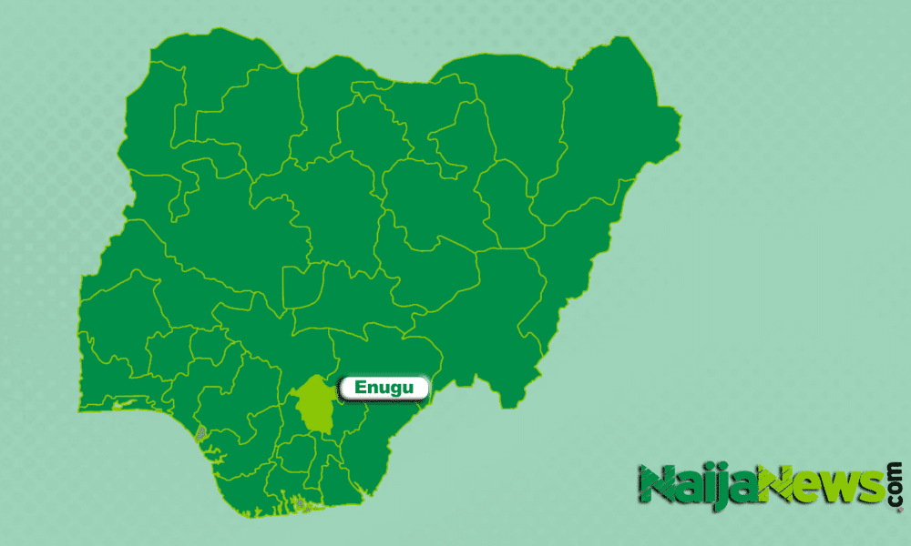 Map of Enugu State, Nigeria