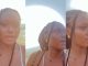 "You have luck it wasn't your lips" – Lady caught off guard by stranger's kiss on the cheek (VIDEO)