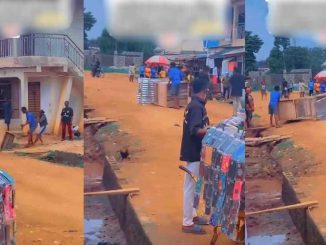 "he rolled his cross by him self" – Man seizes 'expensive' business kiosk from girlfriend over inf!delity in Igbesa (WATCH)