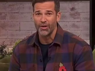 Red-faced Gethin Jones forced to step in as Morning Live interview is halted by technical issues