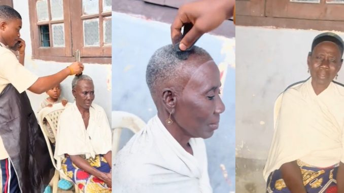 Barber Gives His Grandma A Youthful Makeover with Modern Haircut (VIDEO)