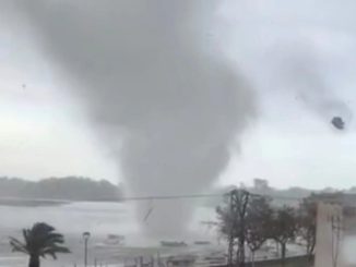 Horror moment TORNADO injures two in Spain amid flood nightmare with 205 killed & temporary morgue to gather the dead