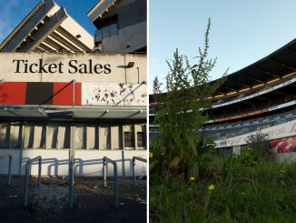 Iconic New Zealand rugby stadium now a park after devastating earthquake forced 38,620-seater venue to be abandoned