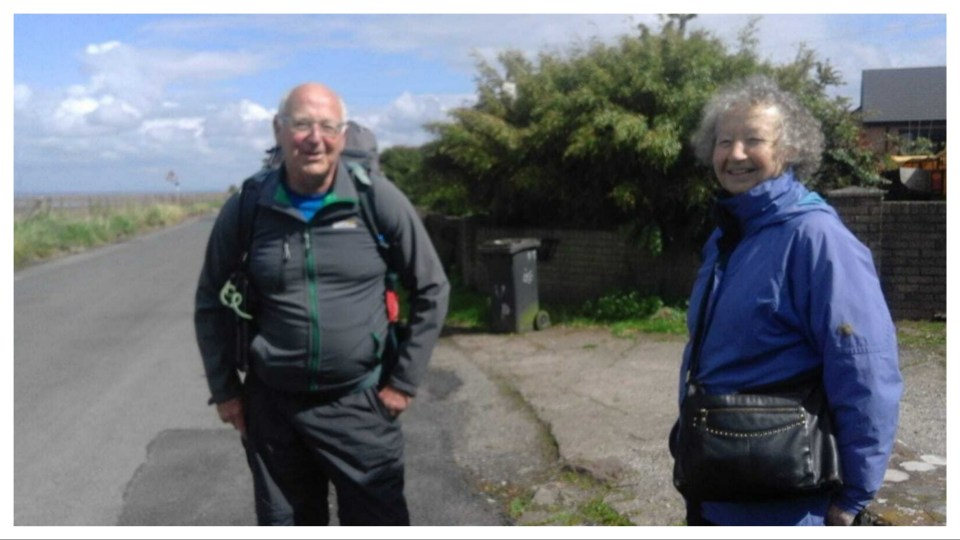 Frank would always stop at his sister Dawn Bradbury's house on his way to Scotland.