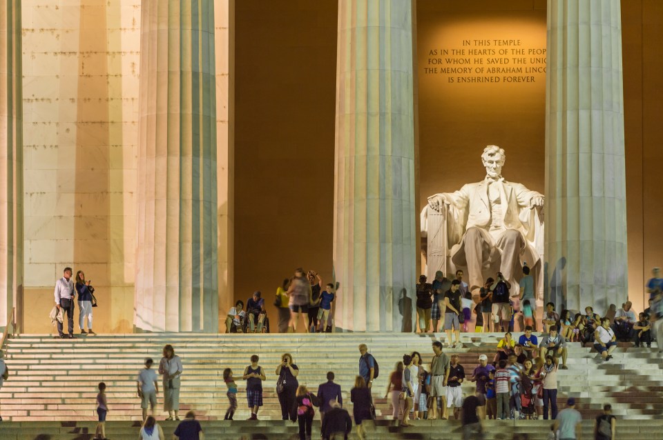 The Lincoln Memorial is a tourist hotspot and one of many historical must-sees when in Washington