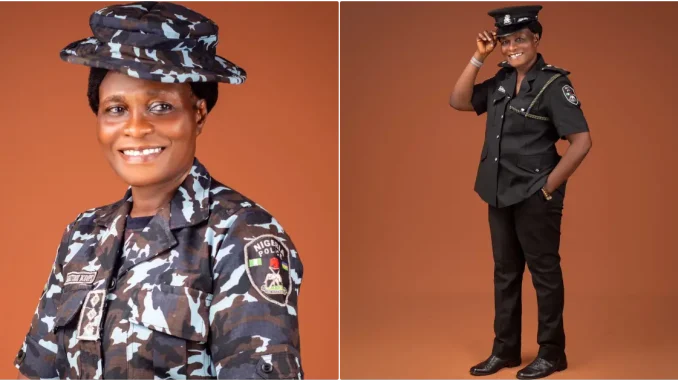 Son celebrates mother’s retirement from Nigeria Police, praises her integrity