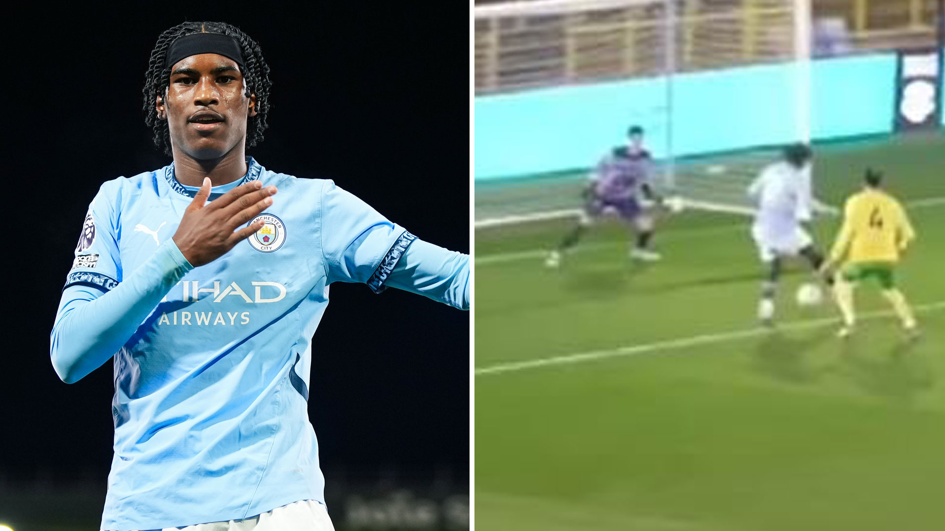 England legend's two sons play for Man City with one scoring incredible 20 minute hat-trick after coming on at half-time