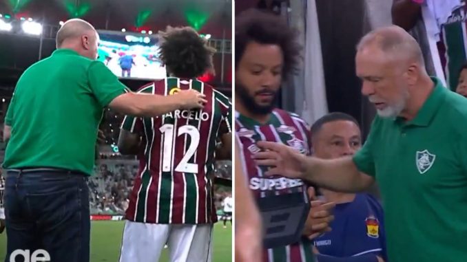 ‘I’ve never seen anything like this' - Boss pushes Marcelo back to bench after Brazil legend REFUSES his pre-sub tactics