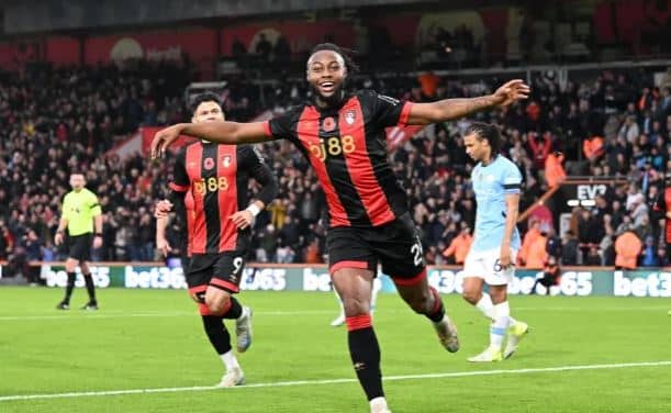 EPL: Bournemouth stun Manchester City with 2-1 win, denting City’s title hopes