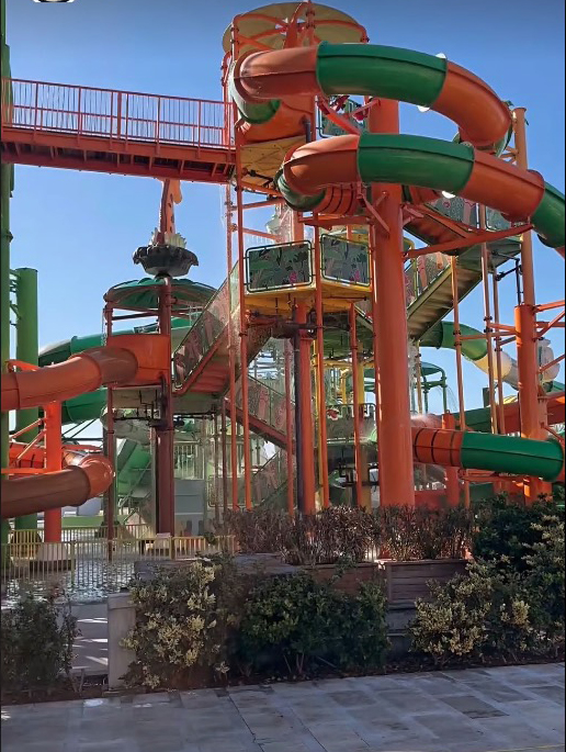 The Antalya hotel has a huge waterpark inside