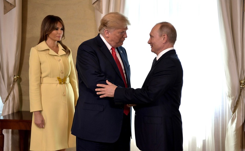 Vladimir Putin and former US President Donald Trump pictured at a meeting in Kremlin in 2018