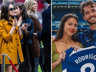 ‘Olivia Rodrigo, you traitor’, say Chelsea fans after singer paraded around Old Trafford pitch for Man Utd clash