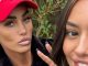 Katie Price poses with Junior's girlfriend after sexy nightclub appearance as they watch him play Sunday league football