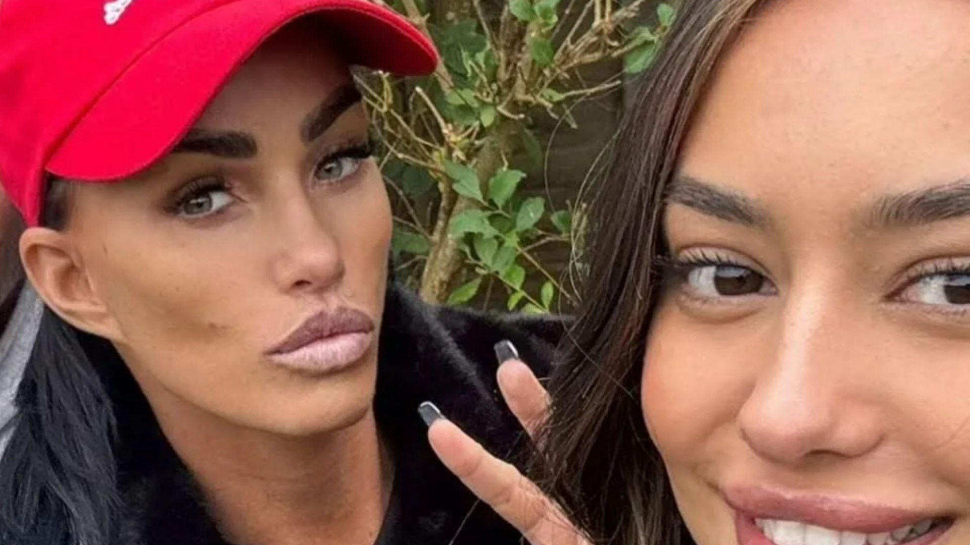 Katie Price poses with Junior's girlfriend after sexy nightclub appearance as they watch him play Sunday league football