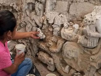 Archaeologists unearth rare serpent carvings depicting 'powerful snake dynasty' on ancient Mayan ball court