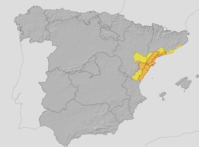 An orange weather warning is currently in place for Tarragona