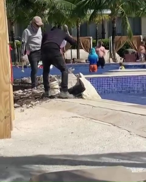 The actor claimed to have discovered nails in the baby pool