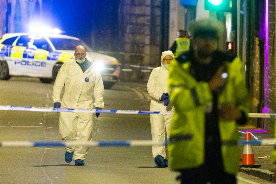 A OAP died after being struck by a bus in the busy area