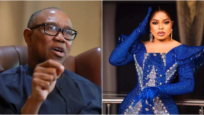 Peter Obi under fire over comments on Bobrisky's legal saga