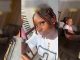 "Most of us have been there" – Little girl ponders life after getting d!sciplined by her mother for wasting powder (WATCH)