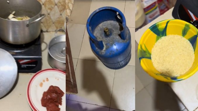 Man left str@nded as cooking gas runs out amid Sunday rice prep (VIDEO)