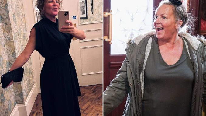 EastEnders’ Lorraine Stanley looks slimmer than ever as she shows off very glam transformation a year after axe