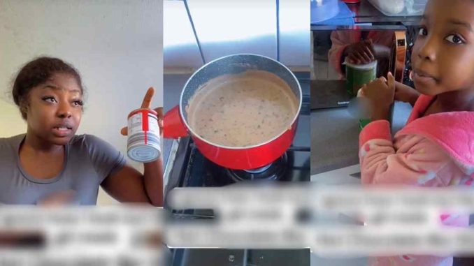 Woman Left In Sh0ck as Daughter Pours Entire Can of Milk into Hot Chocolate (VIDEO)