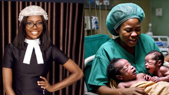 Lady celebrates aunt's miraculous birth of twins after 20 years of childlessness