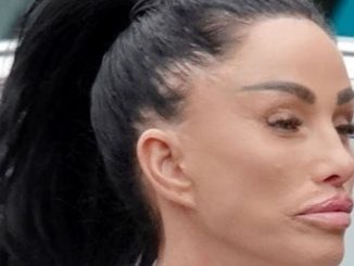 Katie Price shows off very stretched £10k facelift so tight it looks PAINFUL as she shops in London